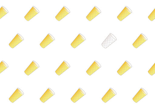 Volle Apfelwein Gl&auml;ser in einer Reihe: Nahtloses Hintergrund Muster, transparent ohne Hintergrund. Typisches Getr&auml;nk aus Hessen, Gastronomie und Kultur