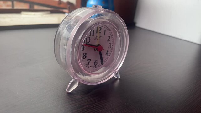 alarm clock in a bathroom