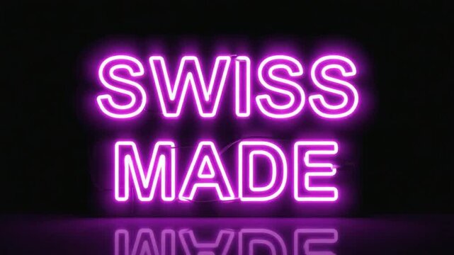Swiss Made stamp.