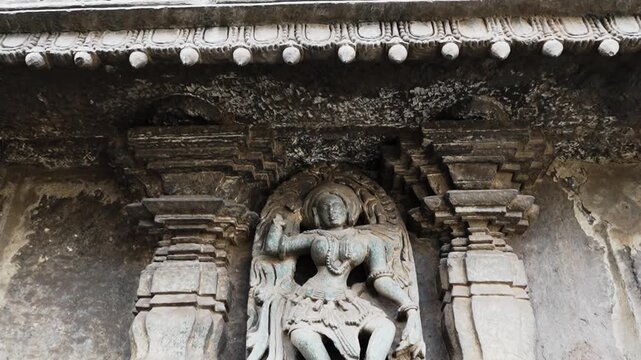 Hoysaleswara Temple is a 12th-century Hindu temple built during the Hoysala Empire in Halebidu, Karnataka, India. It is renowned for its exceptionally detailed soapstone carvings