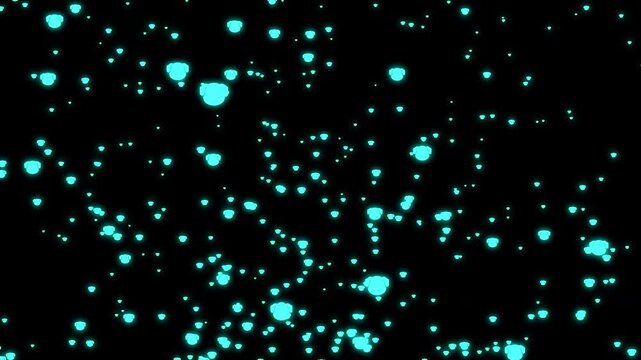 A video in which multiple outline dog face silhouettes well up from below, seamlessly looping, alpha channel