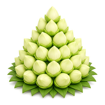 Pchum ben festival icon a bouquet of Lotus flower