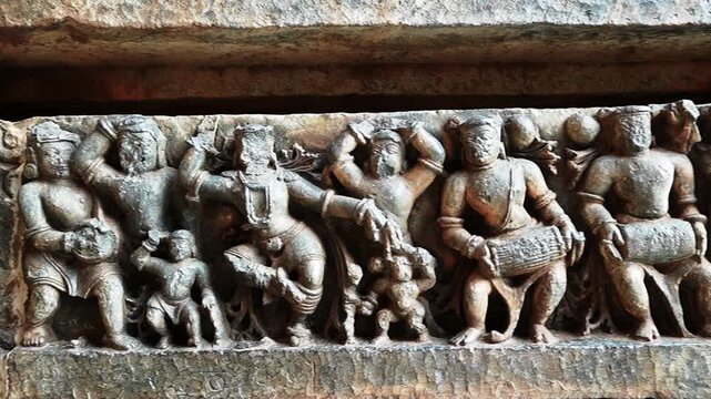 Intricate Stone Sculptures at Hoysaleswara Temple, Belur, Karnataka, India | UNESCO World Heritage Hoysala Architecture