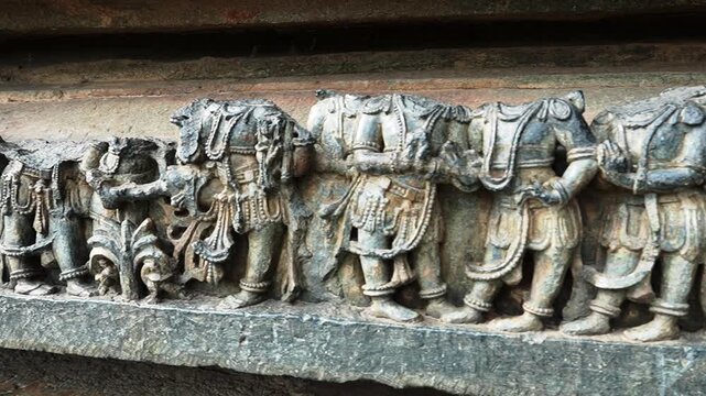 Intricate Stone Sculptures at Hoysaleswara Temple, Belur, Karnataka, India | UNESCO World Heritage Hoysala Architecture