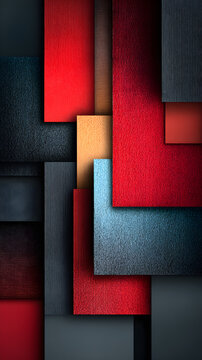 Contemporary geometry background featuring slightly displaced layers subtle imperfection and minimalist creative structure