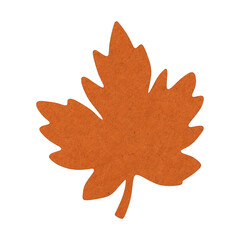 Naklejka premium PNG Orange maple leaf, autumn leaf, vibrant orange, maple leaf silhouette, fall season.