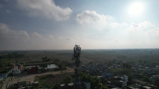 Aerial drone footage of Mandar Parvat in Banka, Bihar, showcasing the sacred hill, lush green landscape, surrounding countryside and historic pilgrimage site linked to Samudra Manthan.
