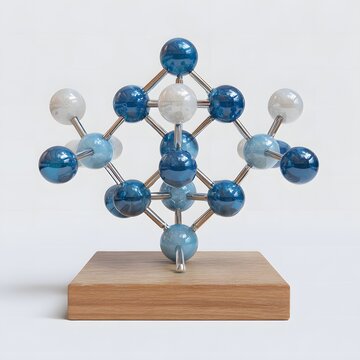 Molecular structure abstract science model design