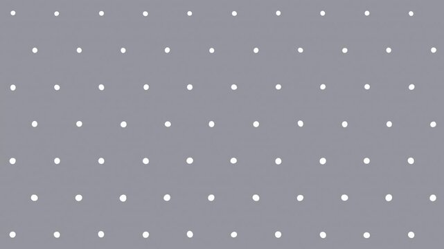 Simple minimal grey vector pattern with dots, polka dots abstract looping background.
