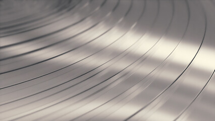 Reflective curved layers of clear glass creating smooth light patterns on a bright surface, abstract background © Ocelia_Mg