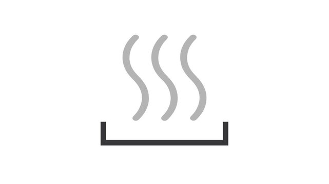 Three arrow up, heat icon, concept.