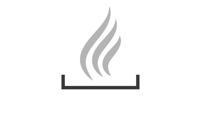 Three arrow up, heat icon, concept.