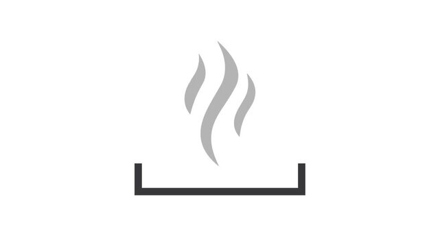 Three arrow up, heat icon, concept.