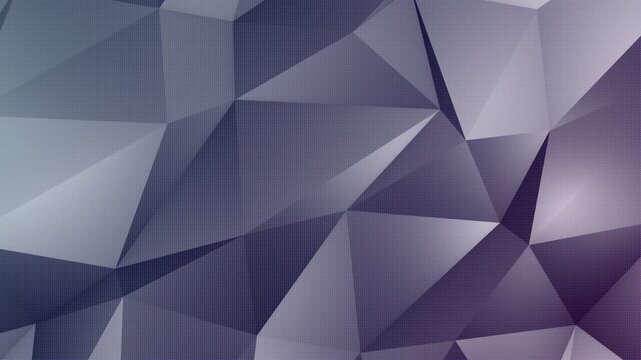Gray Low Poly Abstract Geometric Background Loop Animation
