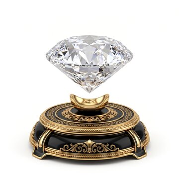 diamond on white background