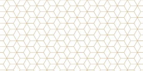 Fototapete 3D Seamless geometric pattern isometric cubic. Mosaic cube pattern vector tile blank wallpaper.   © Alibuss