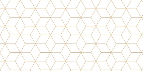 Fototapete 3D Seamless geometric pattern isometric cubic. Mosaic cube pattern vector tile blank wallpaper.   © Alibuss