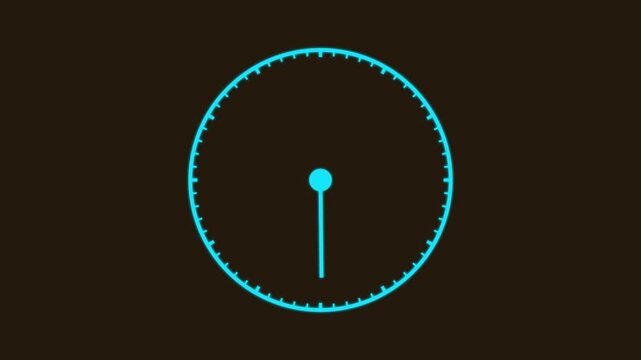 abstract analog clock animation cyan background mocha 12 ghanta 