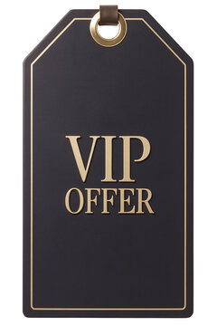 Elegant VIP Offer Tag Design Template
