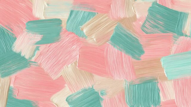 Abstract pastel brush stroke background, hand drawn stop motion animation seamless loop