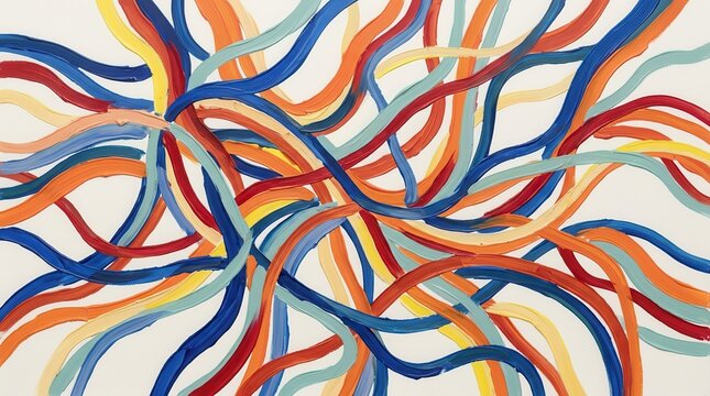 Colorful interconnected lines representing human mind complexity and cognitive diversity.