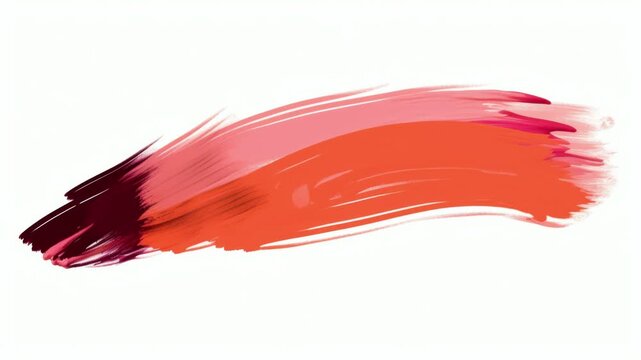 Abstract paint brush stroke sweeping across white background, hand drawn digital animation, seamless loop
