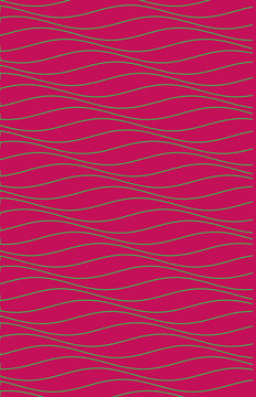 Red wavy lines abstract pattern on white background