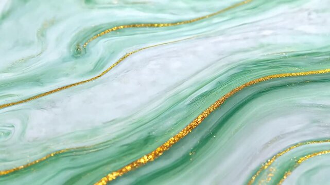 Abstract marble pattern with gold accents