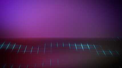 Futuristic cyberpunk digital abstract background with copy space 22 © Benoit