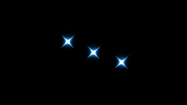 white cartoon, flat, vector, doodles style stars blinking, shiny glowing stars, fairy twinkle stars on black screenStar twinkling for festive holiday event. twinkling night sky 4k video