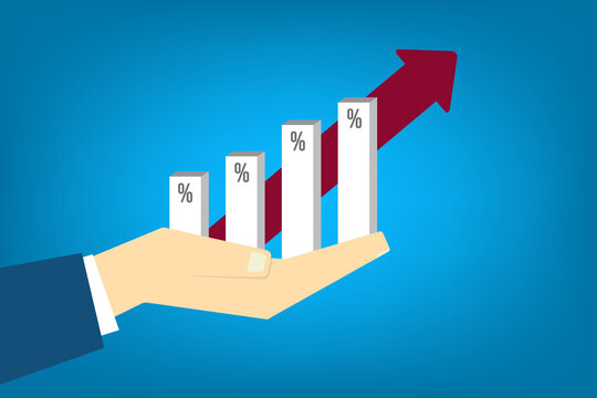 Investment Success with Upward Financial Graph and Profit Growth	