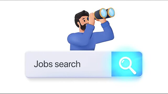 Woman using laptop for job search and career development online.