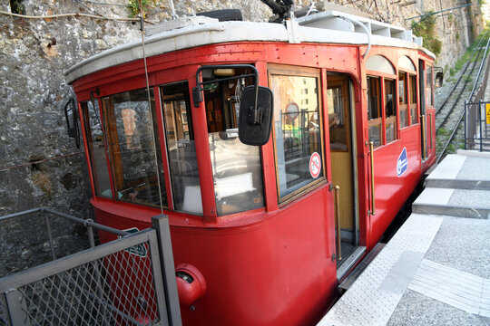 historic carriage of the Principe-Granarolo Railway The vehicle is a rack railway, inaugurated in 1901, which connects Principe to Granarolo offers a panoramic view of the city 24  genoa italy