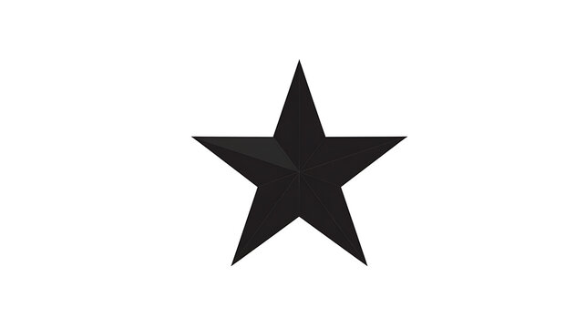 A simple black five-pointed star on a white background, representing a concept of achievement or a rating