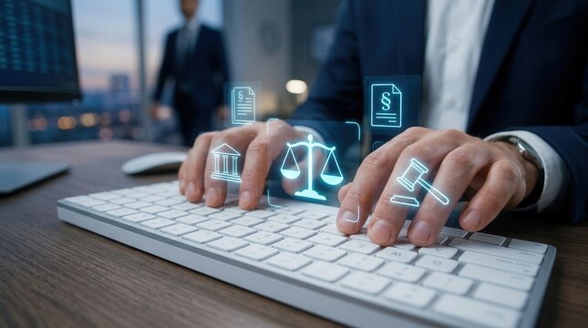 Modern online legal services and consultancy for business law and justice.