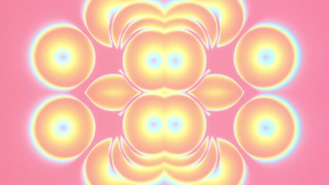 Warm Pink 3D Pulsing Spheres Seamless Background