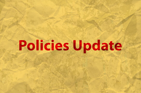 policies update text