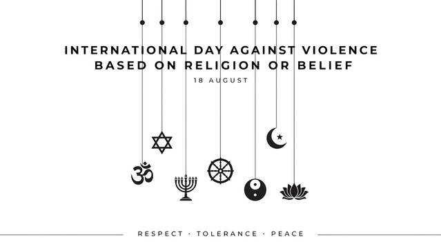 International day against religious violence symbols