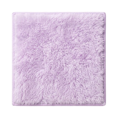 Soft pastel purple fuzzy fleece fabric swatch square © shuphanida