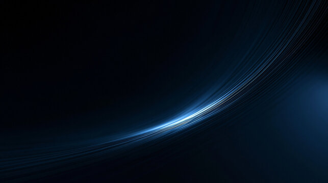 Abstract Glowing Blue Tech Wave Background for Presentation