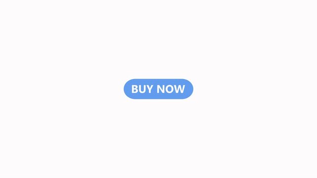 Buy now button animation on transparent background with alpha channel, buy now icon for e-commerce websites. Buy now icon for online shopping interfaces, in 4k. Buy Now icon animation with alpha chann