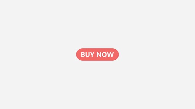 Buy now button animation on transparent background with alpha channel, buy now icon for e-commerce websites. Buy now icon for online shopping interfaces, in 4k. Buy Now icon animation with alpha chann