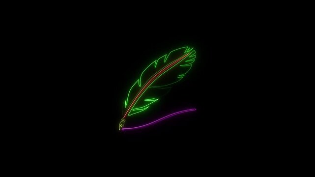 Neon adobe stock logoanimatin