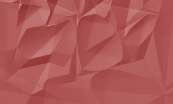 Vibrant pink crumpled paper texture for creative design. Abstract soft wrinkled background with gradient color effect.