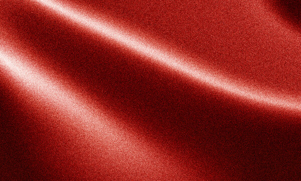 Close-up of glossy red metallic texture with light reflection. Vibrant shiny surface for luxury design and high-end branding.