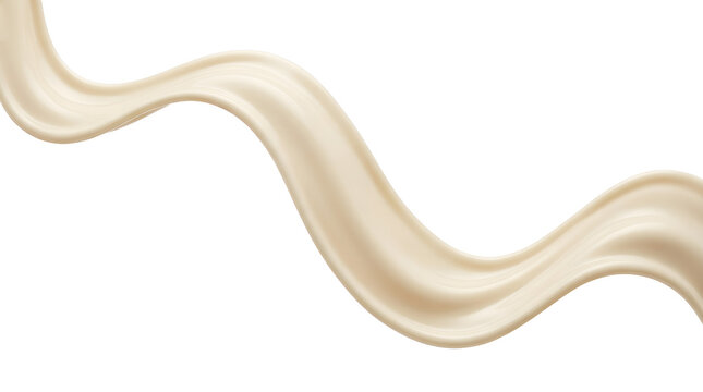 A splash of cream in a wave for the concept of food and drink ingredient.