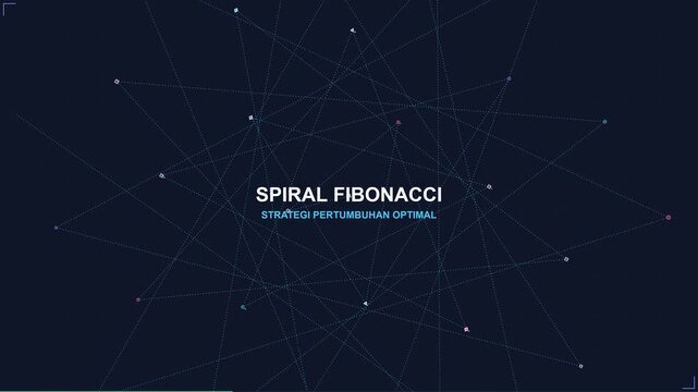 Abstract Fibonacci Spiral Growth Pattern Motion Graphics