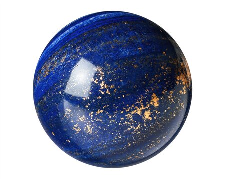 Blue Lapis Sphere with Golden Flecks