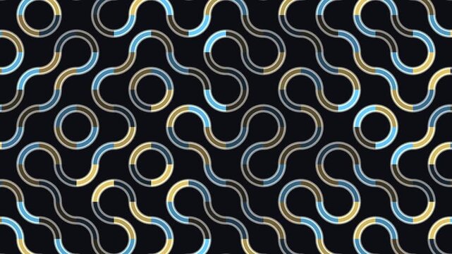 Celtic knot interlace seamless loop, endless woven ornament pattern decorative background