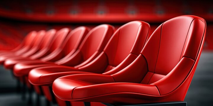 Red seats await eager fans in a modern venue